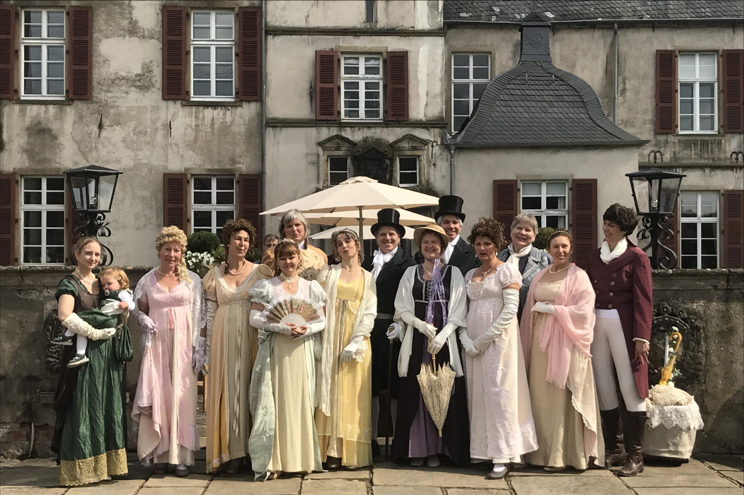 Gruppenbild im 19. Jahrhundert Stil